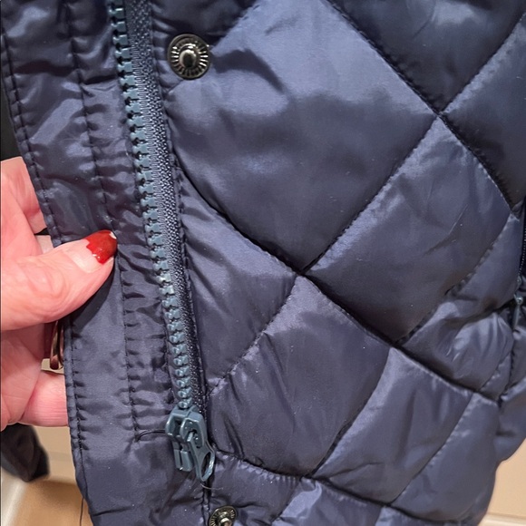 Sporto Navy Quilted woman’s S Coat with Faux Fur Trim the faux fur removable😃 - Picture 15 of 15